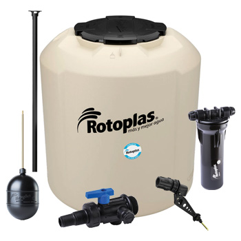 TINACO PLUS ROTOPLAS EQUIPADO 800 LITROS